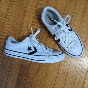White and black Converse low top